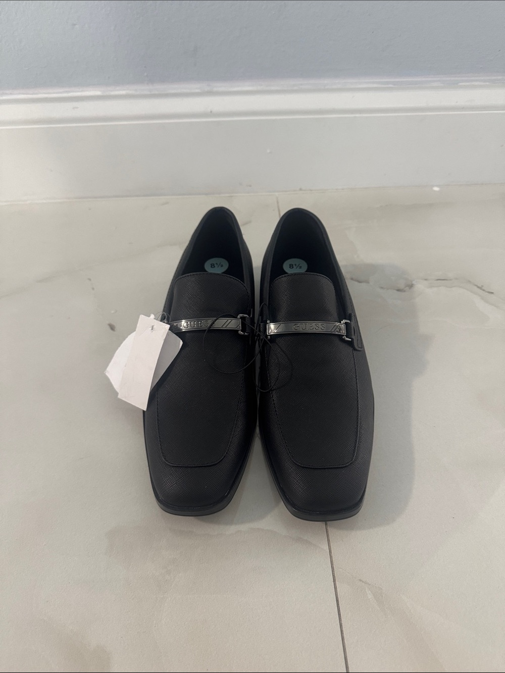 GUESS Black Men's Slip-On Bit Loafers